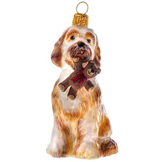 Joy to the World Collectibles Goldendoodle with Teddy Bear