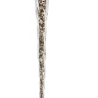 Glass Lined icicle clear copper sequin  25cm