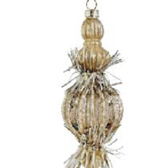 Glass Drop Antique Orn