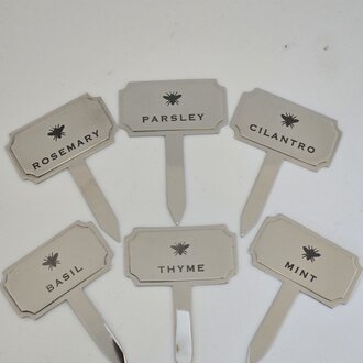 East Hampton Gardens Herb Markers  Full Set of 6