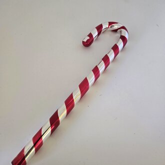 Mercury Glass Candy Cane 9"