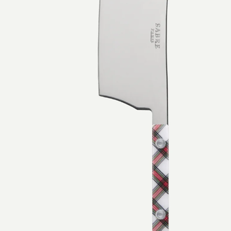 Sabre Flatware Cheese Cleaver -  White Tartan