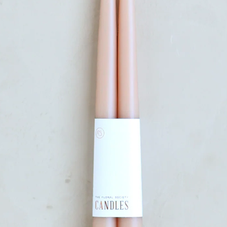 Floral Society Dipped Taper Candles 12" Petal
