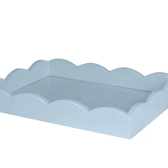 Addison Ross Ltd Scalloped Tray Denim 11 x 8