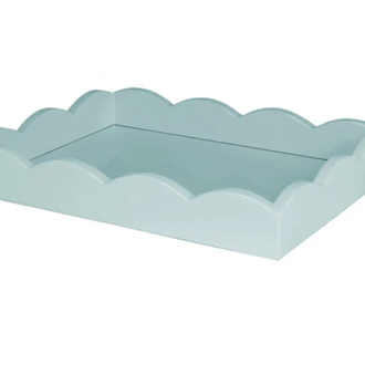 Addison Ross Ltd Scalloped Tray Eau De Nil 11 x 8
