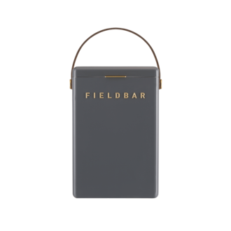 Fieldbar Fieldbar Drinks Box  - Oyster Grey w/ Leather Shoulder Strap