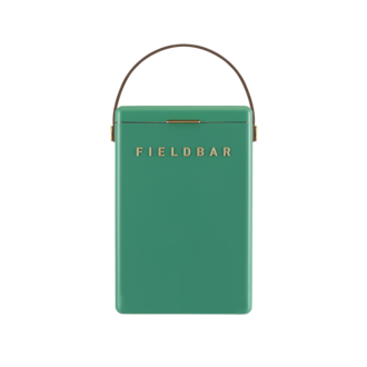 Fieldbar Fieldbar Drinks Box  - Parisian Green  w/ Leather Shoulder Strap