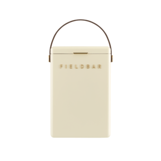 Fieldbar Fieldbar Drinks Box  - Safari White  w/ Leather Shoulder Strap
