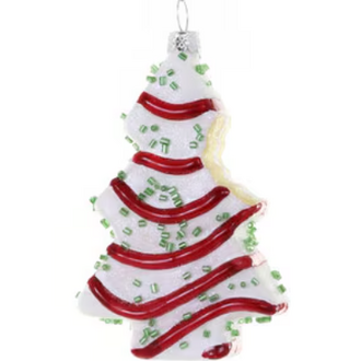 Christmas Tree Cake w/ Bite