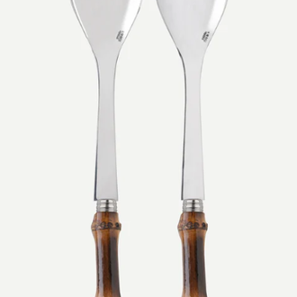 Sabre Flatware Salad Server - Dark Bamboo BF -2 piece