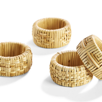 Cane Napkin Rings - Set of 4