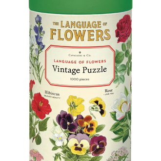 Cavallini Papers Language of Flowers Puzzle