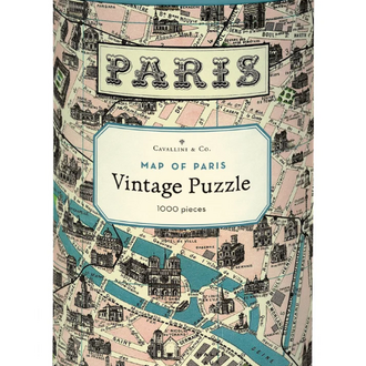 Cavallini Papers Map of Paris Puzzle