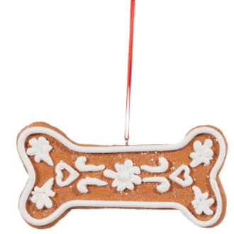 Gingerbread Dog Orn 5"