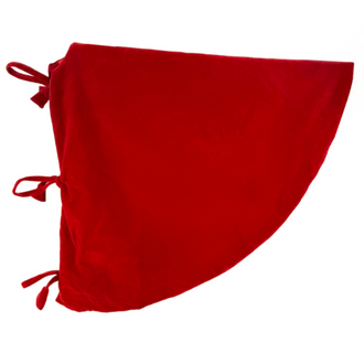 Velvet tree skirt red 120cm