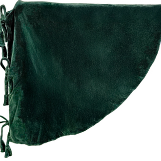 Velvet tree skirt green 120cm