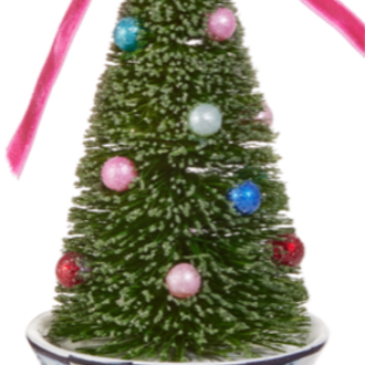 Tree in Chinoiserie Pot Orn 6"