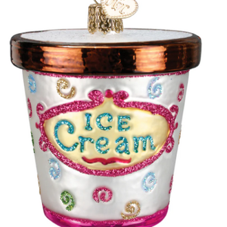 Old World Christmas Ice Cream Carton