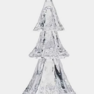 B & T Glass Tree 10.5" S/3 -Clear