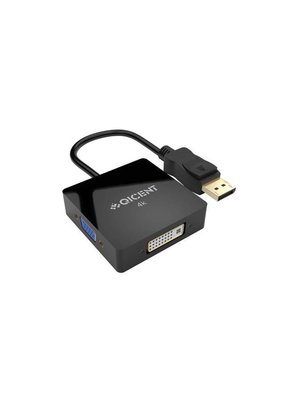 Qicent Qicent Displayport to VGA Splitter 4K HDMI DVI