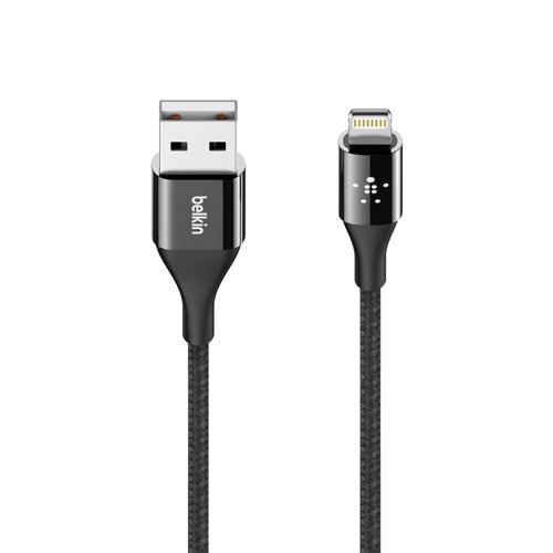 Belkin Mixit DuraTek Lightning to USB Type-A Charging Cable (4', Black) Belkin Mixit DuraTek Lightning to USB Type-A Charging Cable (4', Black)