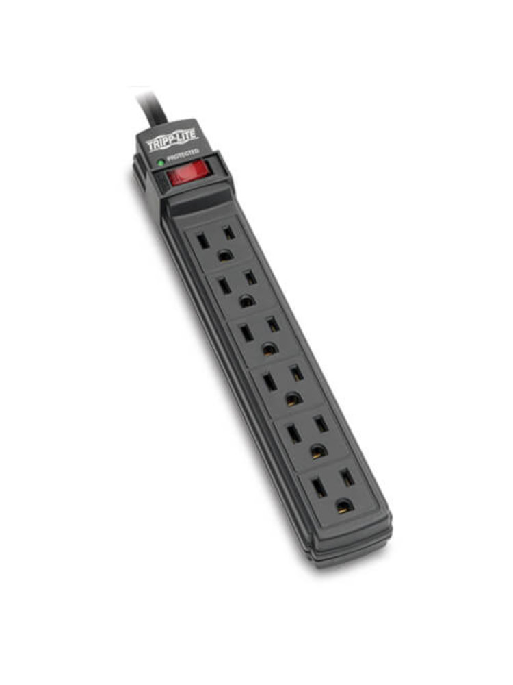 Tripp Lite Tripp Lite Surge Protector 6 Outlet 6ft Cord Black TL P6B EXCLUSIVE PRICE