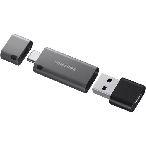 Samsung Samsung 256GB DUO Plus USB Type-C Flash Drive with USB Type-A Adapter Samsung Samsung 256GB DUO Plus USB Type-C Flash Drive with USB Type-A Adapter
