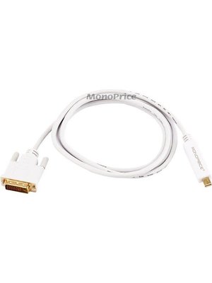 Monoprice MonoPrice 6ft Mini Displayport to DVI-White