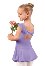 Eurotard 44285 Child Bow Back Leo with Attached Skirt