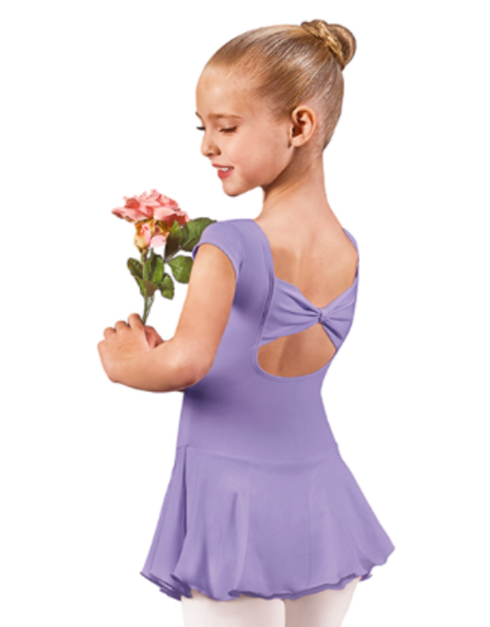 Eurotard 44285 Child Bow Back Leo with Attached Skirt