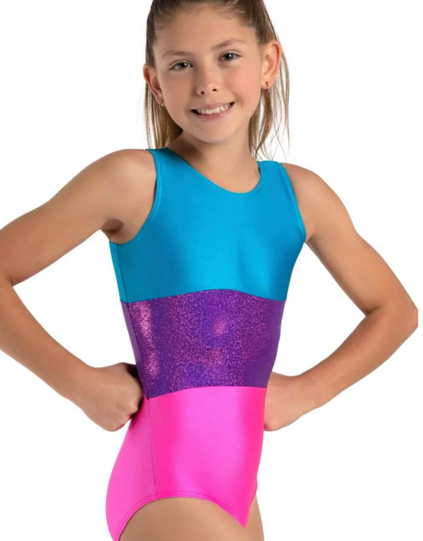 Capezio 12027C 3 Panel Gymnastics Leo