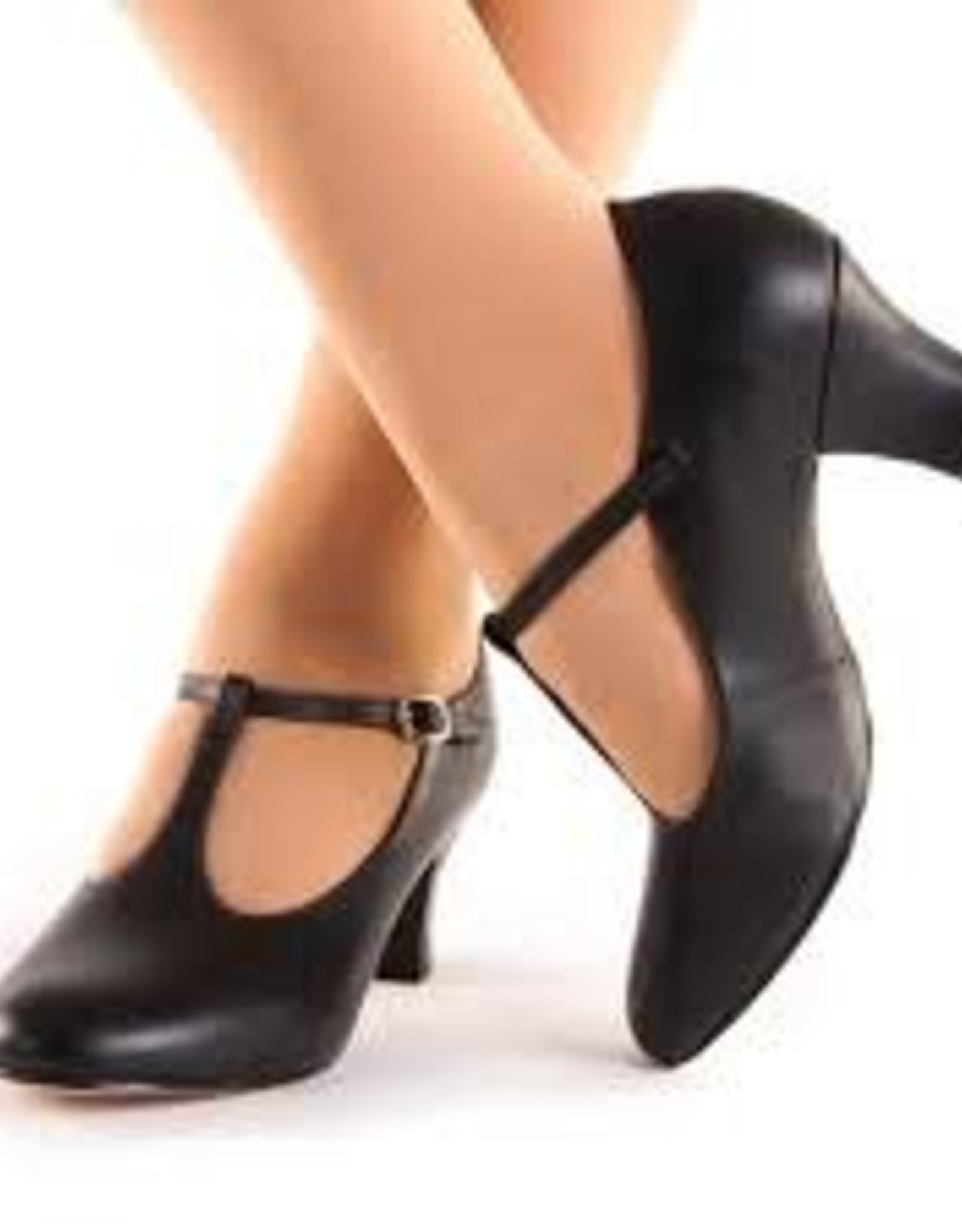 So Danca CH54 2 Leather T-Strap Character Shoe - Adult