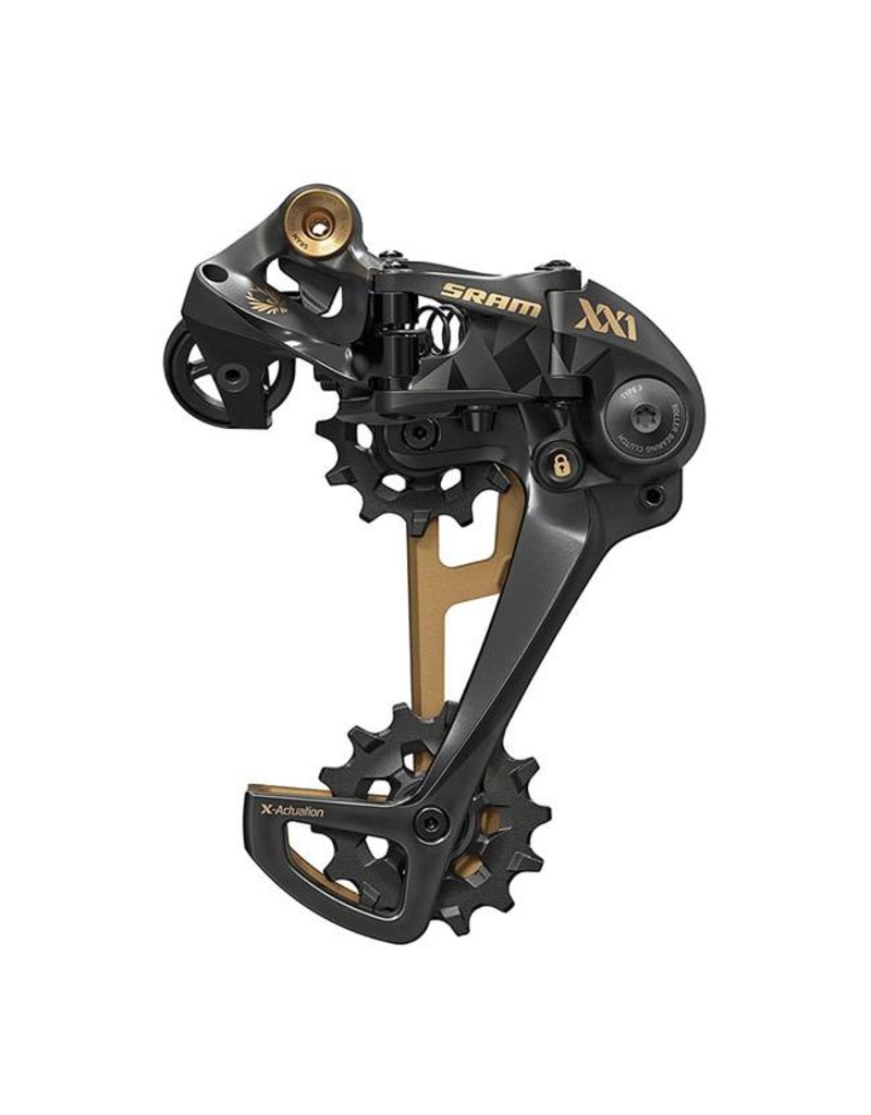 Sram Sram Xx1 Eagle 12 Speed Type 3 Rear Derailleur Black With Gold Trim