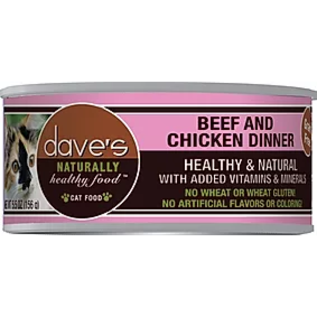 Daves Pet Food DAVES CAT NATURAL HEALTY 3oz CAN