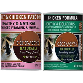 Daves Pet Food DAVES CAT NATURAL HEALTY 12oz CAN