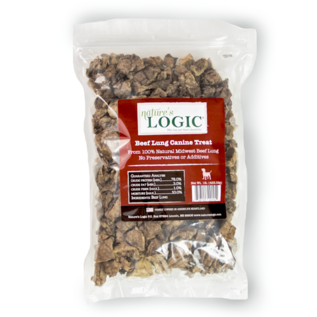 Nature's Logic NATURES LOGIC BEEF LUNG TREAT 1lb BAG