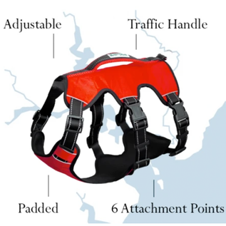 Baydog BAYDOG GALVESTON  6 POINT DOG HARNESS