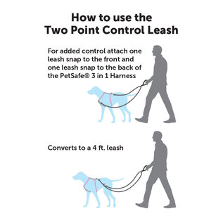 PETSAFE - All Petsafe 2 Point Control Leash Gray