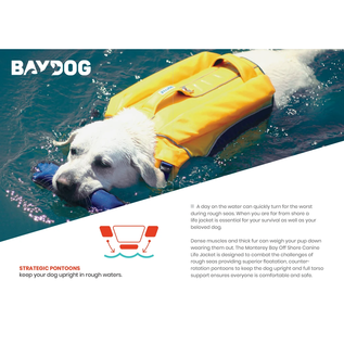 Baydog Baydog OffShore Monterey Bay Yellow Dog Life Jacket
