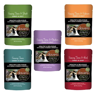 Daves Pet Food DAVES SAUCEY DINNER 2.8oz POUCH