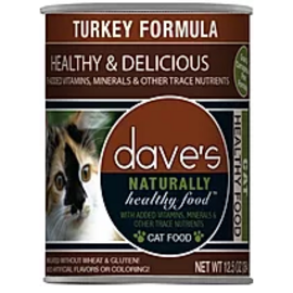 Daves Pet Food DAVES CAT NATURAL HEALTY 12oz CAN  TURKEY - DC