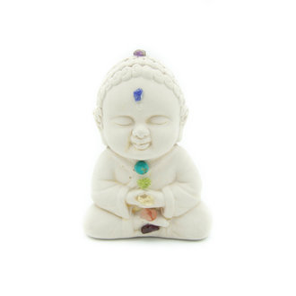 Bouddha plâtre (Chakras)