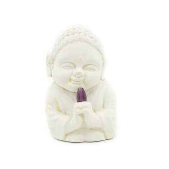 Bouddha plâtre (Guérisseur) Améthyste