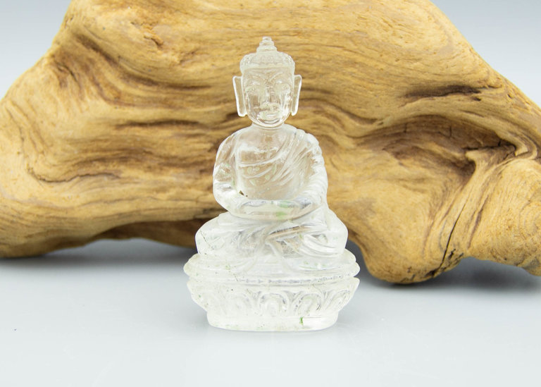 Bouddha quartz clair
