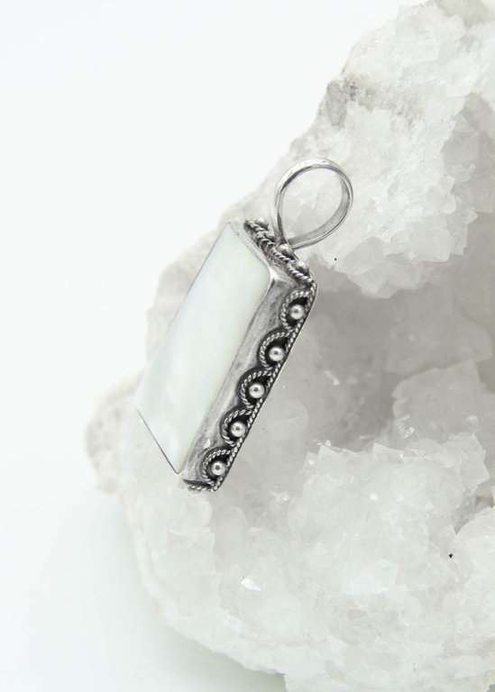 Pendentif Nacre de perle  - Vague