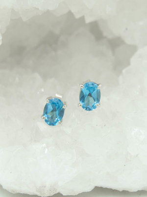 Blue Topaze Earrings
