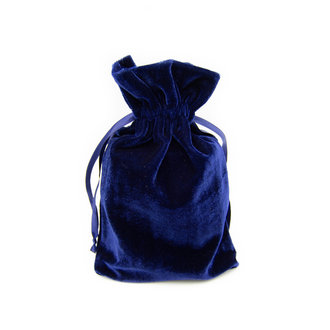 Pochette en velours (Bleue)