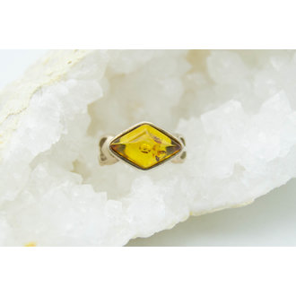 Bague Ambre - Losange