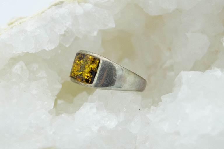 Bague Ambre - Tournesol