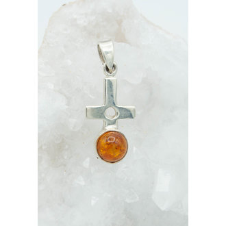 Pendentif Ambre - Croix